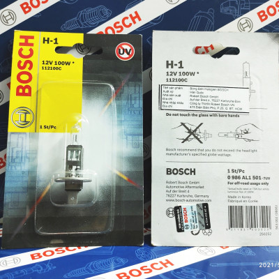 Bóng đèn Bosch H1 12V 100W . đèn sương mù , đèn cốt , đèn pha 