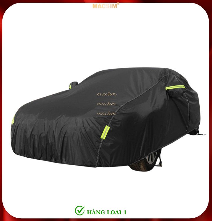 Bạt phủ ô tô thương hiệu MACSIM dành cho Honda City - màu đen - bạt phủ trong nhà và ngoài trời