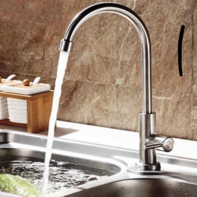 Vòi nước bằng thép không gỉ thiết kế hiện đại dành cho bồn rửa chén 206806