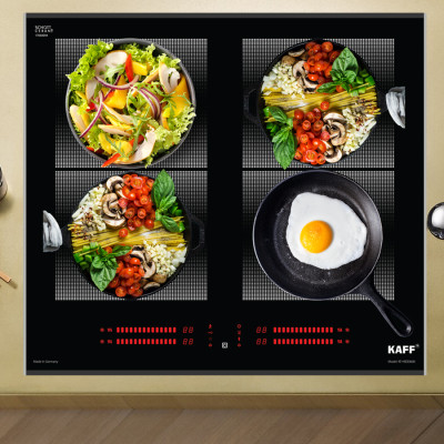 Bếp âm đa từ 4 vùng nấu nhập khẩu Germany KAFF KF–HIDE868I - Hàng Chính Hãng