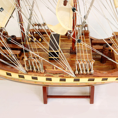 Mô hình thuyền buôn France II chì 74cm Thuận Buồm Xuôi Gió