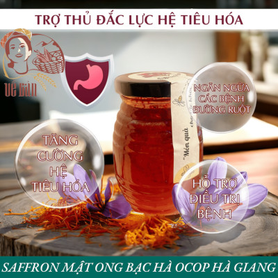 SAFFRON MẬT ONG BẠC HÀ OCOP HÀ GIANG CHÍNH HÃNG, MẬT ONG BẠC HÀ SAFFRON VIETGAP CHÍNH HÃNG HÀ GIANG