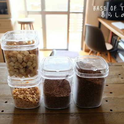 Hộp nhựa đựng thực phẩm Sanada Push Pot - Hàng nội địa Nhật Bản