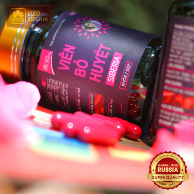 Thực phẩm bảo vệ sức khỏe Viên Bổ Huyết Siberia - Hộp 30 viên