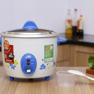 Nồi cơm nắp rời Sharp 1.5 lít KSH-D15V, Công suất 530W, Giao màu ngẫu nhiên - Hàng chính hãng