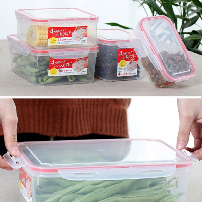 Bộ 03 hộp đựng thực phẩm đa năng tiện dụng ( 700ml-1300ml-2300ml ) - Hàng nội địa Nhật Bản.