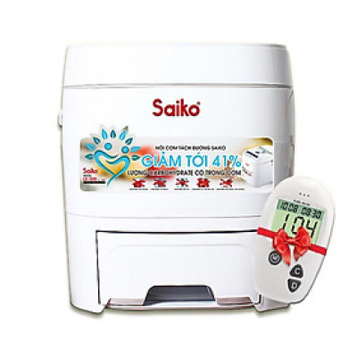 Nồi Cơm Tách Đường Saiko LS-300 (3.0 Lít) - Hàng Chính Hãng tặng máy đo lượng đường