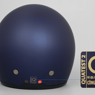 Mũ bảo hiểm 3/4 size XL Royal M139 - Hàng chính hãng - Xanh tím 