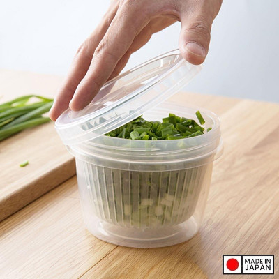Bộ hộp đựng thực phẩm tròn 2 lớp W/S 500ml - Hàng nội địa Nhật Bản nhập khẩu chính hãng