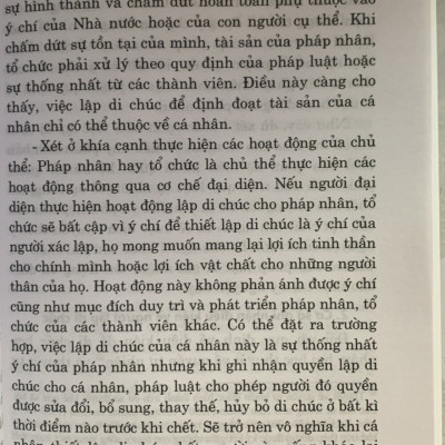Di chúc và điều kiện có hiệu lực của di chúc