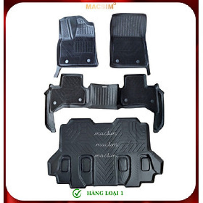 Thảm lót sàn ô tô 2 lớp cao cấp dành cho xe TOYOTA LAND CRUISER 2022 nhãn hiệu Macsim chất liệu TPV