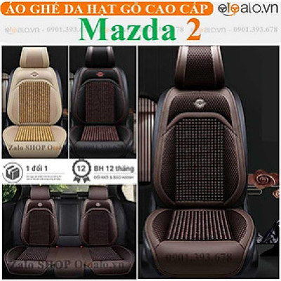 Áo trùm lót bọc ghế da xe ô tô Mazda 2 da hạt gỗ tự nhiên CAO CẤP