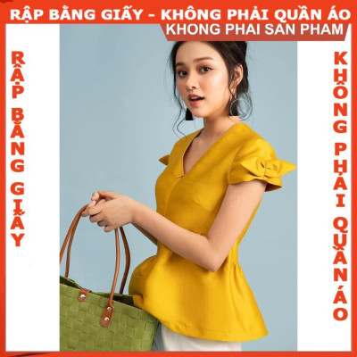 Rập giấy A0 áo croptop tay phồng 
mã 715 (BẢN VẼ)
