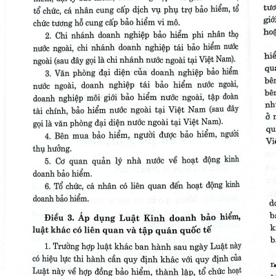 Luật Kinh doanh bảo hiểm