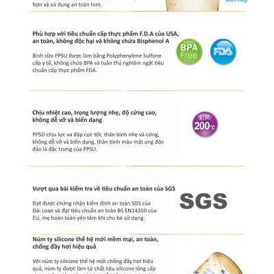 BÌNH SỮA CỔ RỘNG BẰNG NHỰA PPSU KUKU KU5857 - 300ML