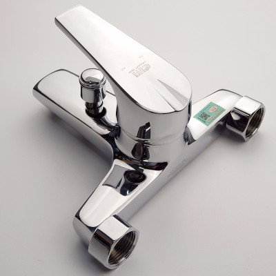 Củ sen nóng lạnh chân ngoài Đồng mạ Chrome Eurolife EL-3001 New (Trắng bạc)