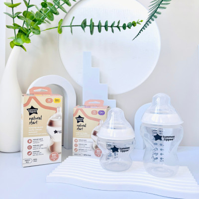 Bình Sữa PP Ty Siêu Mềm Tự Nhiên Tommee Tippee 150ml, Núm Ty Của Bình 0-3 Tháng