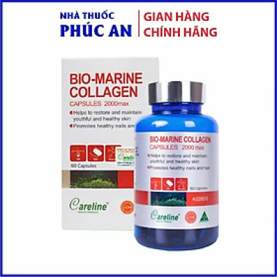 Viên bổ sung Collagen Careline Bio Marine Collagen 2000Mg 60 viên chống lão hoá giảm nếp nhăn