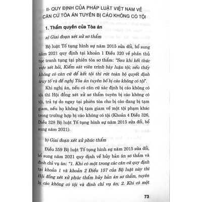 Tòa án tuyên bị cáo không có tội (sách chuyên khảo)