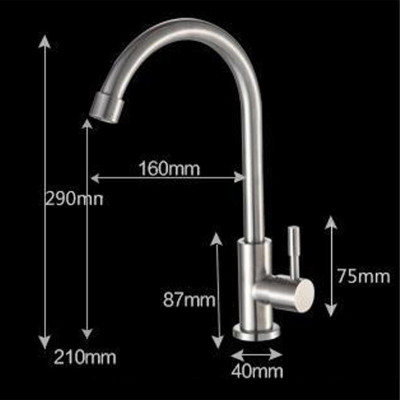 Vòi nước rửa chén inox 304 cắm chậu Lạnh Vòi rửa bát xoay 360 độ (Bảo hành 12 tháng - 1 đổi 1)