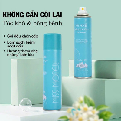 Dầu gội khô Miss Monter làm sạch tóc nhanh, kiểm soát dầu, hương thơm nhẹ nhàng Nhật Bản 150ml