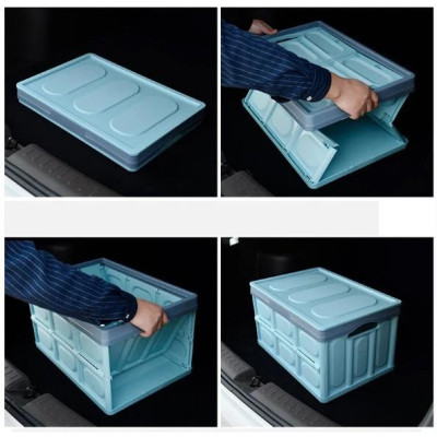 Thùng Đựng Đồ Cốp Sau Ô Tô - Hộp Đựng Đồ Có Thể Gấp Gọn Dung Tích 56 Lít
