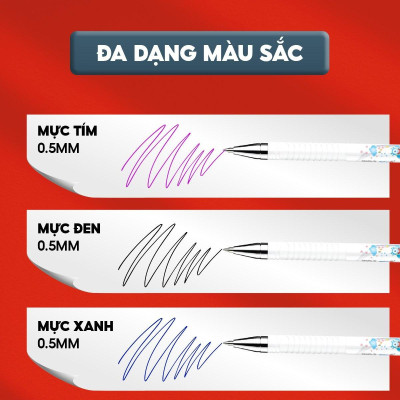 Hộp 20 Bút Gel Xóa Được 0.5 mm - Thiên Long TP-GELE-002 - Mực Xanh