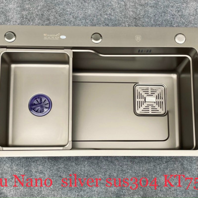 Chậu Rửa Bát cao cấp Nano 1 Hố 7546