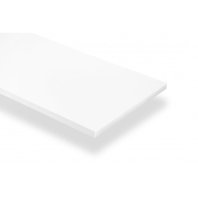 Kệ Railshelf 2 tầng H60cm - Kệ treo tường tùy biến kích thước & vị trí hiện đại - Bằng thép sơn tĩnh điện, kệ gỗ MFC phủ melamine