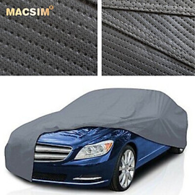 Bạt phủ ô tô chất liệu vải không dệt cao cấp thương hiệu MACSIM dành cho Volkswagen Polo màu ghi bạt phủ trong nhà và ngoài trời
