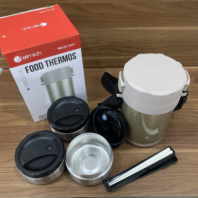 Hộp Cơm Giữ Nhiệt Văn Phòng Inox 304 Emich EL8293 dung tích 1.8 Lít