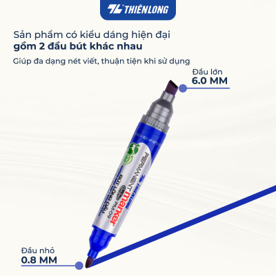 Hộp 10 Bút Lông Dầu Thiên Long PM-09