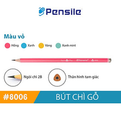 BÚT CHÌ GỖ 2B PENSILE 8006 MARVY UCHIDA PHÙ HỢP VIẾT - VẼ HỌC SINH, SINH VIÊN