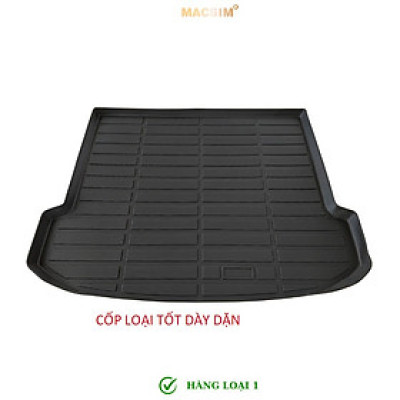 Thảm lót cốp xe ô tô Vinfast VF8 Nhãn hiệu Macsim chất liệu nhựa TPE cao cấp màu đen