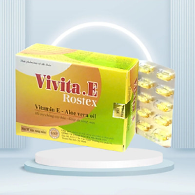 Vitamin E 400iu  vivita.E 400 - Hộp 30 viên nang - đẹp da, chống lão hóa