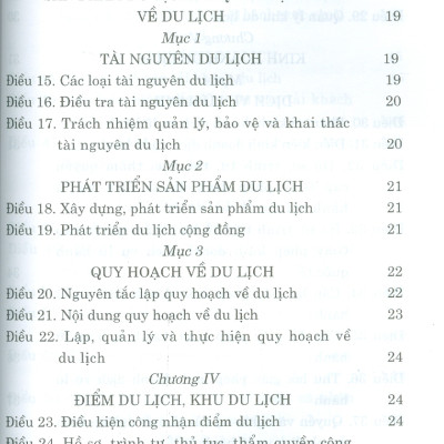 Luật Du Lịch ( Hiện Hành)