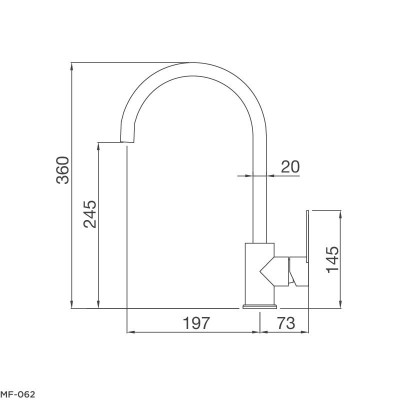 Vòi rửa chén Malloca MF-062 Đồng thau sơn giả đá (màu kem) - Hàng Chính Hãng