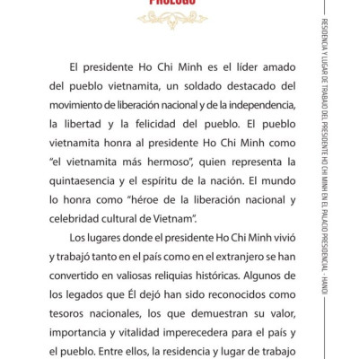 Residencia y lugar de trabajo del presidente  Ho Chi Minh en el Palacio Presidencial - Hanoi