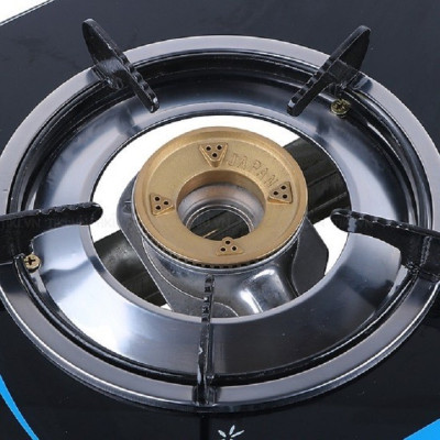 Bếp Gas Đơn mặt kính Chén Đồng Rainy hoa văn và màu sắc ngẫu nhiên + tặng vĩ nướng chống dính - Hàng Chính Hãng 