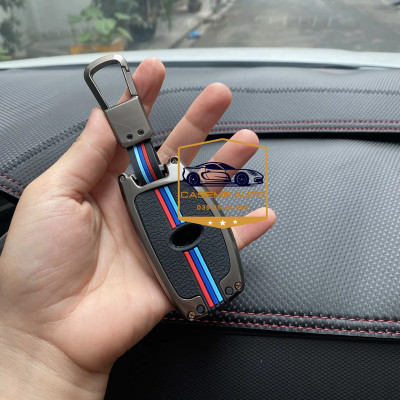 Ốp Chìa Khóa Hyundai Creta 2022 - 2024 Chất Liệu Hợp Kim, Kèm Móc Treo Cao Cấp - Hàng Nhập Khẩu