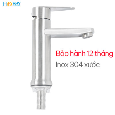 Vòi xả chậu rửa mặt lavabo lạnh Inox 304 Hobby Home Decor LBL5