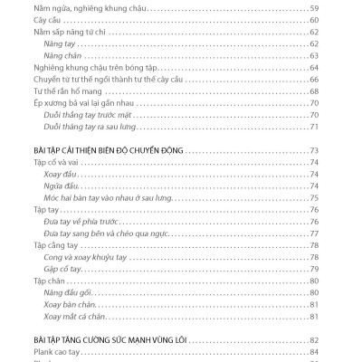 70 Bài Tập Cải Thiện Vóc Dáng Tăng Sự Dẻo Dai (Bản in màu)