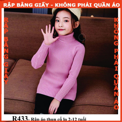 Rập giấy A0 mã R433- áo thun cổ lọ (BẢN VẼ)