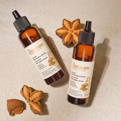 Combo Nước dưỡng tóc Sa-chi Cocoon 140ml + Serum Sa-chi phục hồi tóc Cocoon 70ml