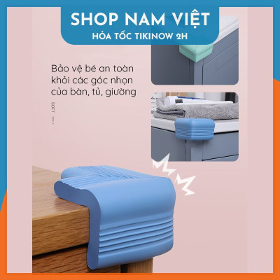 Set 4 Miếng Xốp Bọc Cạnh Bàn, Bịt Góc Tủ Bảo Vệ An Toàn Cho Bé NAVIVU