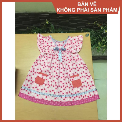Rập giấy A0 bộ bé gái mã R88 (BẢN VẼ)