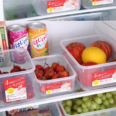 Bộ 3 hộp đựng thực phẩm chịu nhiệt tốt 730ml - Hàng Nội Địa Nhật