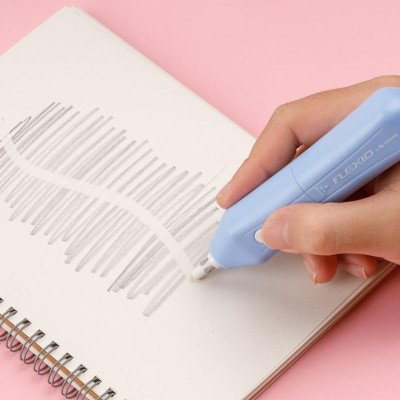Gôm Điện Tự Động Flexio - Thiên Long EE-01 - Màu Xanh