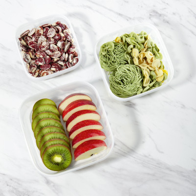 Bộ 3 hộp thực phẩm vuông Hokkaido size 750-1500-2500ml