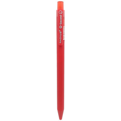 Bút Bi Bấm O-Second 0.5 mm - Radius - Mực Đỏ